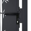 vidaXL Garden Gate Anthracite 39.4x68.9" Steel Bamboo Design