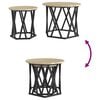 vidaXL Side Table 2 pcs Sonoma oak 19.7" x 19.7" x 15.7