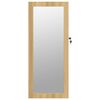 vidaXL Mirror Jewelry Cabinet White