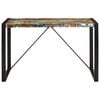 vidaXL Dining Table Multicolour Solid reclaimed wood, powder-coated steel