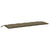 vidaXL Garden Bench Cushion Melange Taupe 100% Polyester