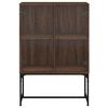 vidaXL Side Cabinet Brown Oak Engineered Wood 27.2x14.6x39.4 in