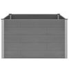 vidaXL Garden Raised Bed Gray Wood-plastic composite, Aluminum