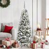 vidaXL Artificial Christmas Tree with 150 LEDs White 59.06 in