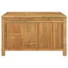 vidaXL Garden Storage Box Natural Bamboo Bamboo, Polyethylene