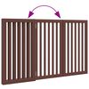 vidaXL Dog Gate Set of 3 Brown Poplar wood with water-based paint