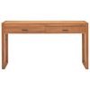 vidaXL Desk Teak Solid teak wood, plywood 47.2 x 15.7 x 29.5 in Desk