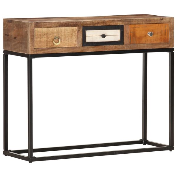 vidaXL Console Table Mixed shades of reclaimed wood