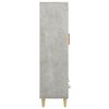 vidaXL Highboard Concrete grey Engineered wood Tall, medium-width