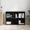 vidaXL Book Cabinet Black Oak 66x30x98 cm Engineered Wood