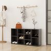 vidaXL Shoe Bench Grey Engineered wood Medium Shoe Storage Bench