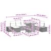 vidaXL Garden Sofa Set with Storage 9 pcs Black Poly rattan