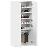 vidaXL Shoe Cabinet with Shelf White 80 x 39 x 178 cm Engineered Wood