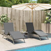 vidaXL Sun Lounger Grey