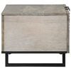 vidaXL Coffee Table Beige and Black 31.50 x 19.69 x 15.75 in