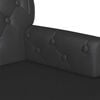 vidaXL Chesterfield Bench Black 119.5 x 64.5 x 75 cm Faux Leather