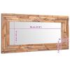 vidaXL Decorative Mirror Brown Teak, Glass 47.2 x 23.6 in