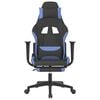 vidaXL Gaming Chair Black and Blue