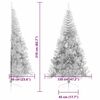 vidaXL Artificial Pre-lit Christmas Tree Silver 82.7" PET