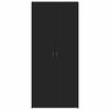 vidaXL Shoe Cabinet with Door Black 80 x 35.5 x 180 cm Engineered wood