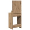 vidaXL Dressing Table with Shelf Artisan Oak 19.69 x 16.14 x 53.15 in