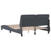 vidaXL Bed Frame Dark gray Velvet Full Bed Frame Rectangular Modern
