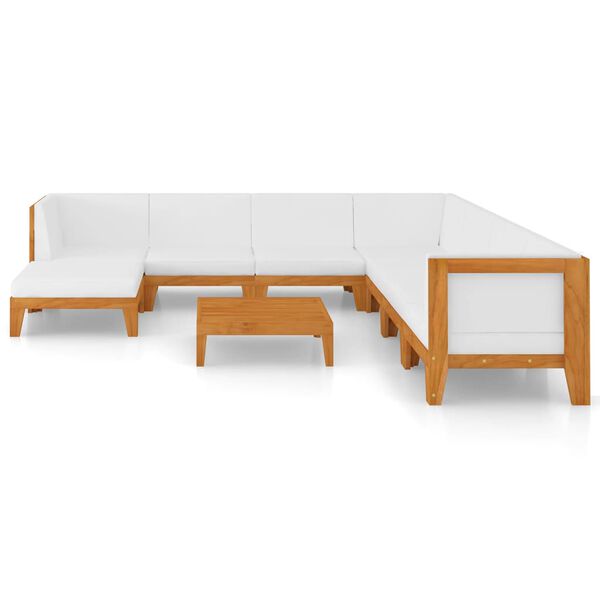 vidaXL Garden Lounge Set Cream white