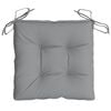 vidaXL Chair Cushion Set of 2 Grey Oxford fabric (100% polyester)
