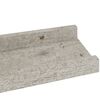 vidaXL Wall Shelf Set of 4 Concrete grey MDF 15.7 x 3.5 x 1.2 in