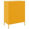 vidaXL Sideboard Mustard yellow Steel 26.8 in x 15.4 in x 35.0 in