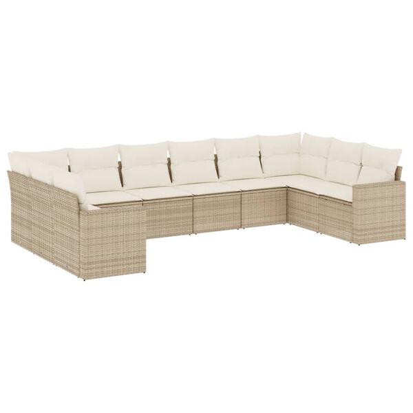 vidaXL Garden Sofa Set Beige