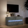 vidaXL TV Cabinet Concrete Grey Engineered Wood Medium TV Cabinet