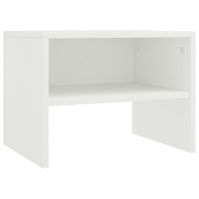 vidaXL Bedside Cabinet White 15.7"x11.8"x11.8" Engineered Wood