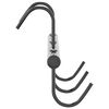 vidaXL Bridle Hanger Black Powder-coated steel Medium Swivel