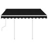 vidaXL Retractable Awning Anthracite