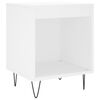 vidaXL Bedside Cabinet Set of 2 White Engineered wood, metal Medium