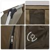 vidaXL Fishing Tent 4-Person Olive Green Quick Release
