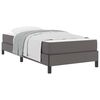 vidaXL Bed Frame with Mattress Grey 31.50 x 78.74 in Fabric