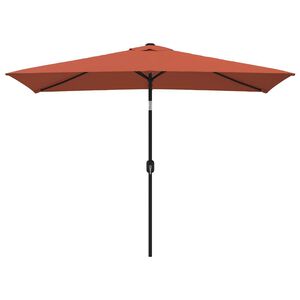 vidaXL Garden Parasol Terracotta Polyester 118.1x78.7 in Tiltable