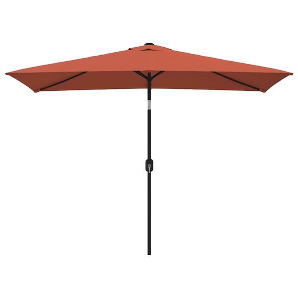 vidaXL Garden Parasol Terracotta Polyester 118.1x78.7 in Tiltable