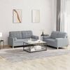 vidaXL Sofa Set Light grey