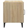 vidaXL Bedside Cabinet Set of 2 Sonoma oak Engineered wood, metal Medium