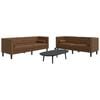 vidaXL Chesterfield Sofa Set Brown