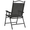 vidaXL Garden Chair Set of 2 Melange Grey Textilene fabric, Steel