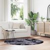 vidaXL Shaggy Rug Dark Grey 100% Polyester 63.0 x 63.0 in Non-slip Rug