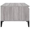vidaXL Coffee Table Grey sonoma Engineered wood, metal Small