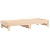 vidaXL Day Bed Natural Wood Solid Pine Wood Double