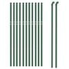 vidaXL Chain Link Fence Green 2.6x82.0'