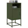 vidaXL Bedside Cabinet Set of 2 Olive Green Steel Medium