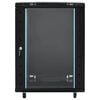 vidaXL 15U Network Cabinet 19" IP20 Black 23.6" x 17.7" x 33.9"